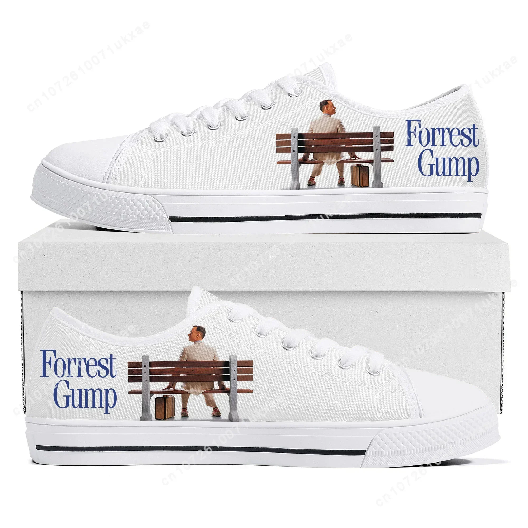 Forrest Gump Movie Tom Hanks Low Top Sneakers Mens Womens Teenager Canvas Sneaker Casual Custom Made Shoes Customize DIY Shoe