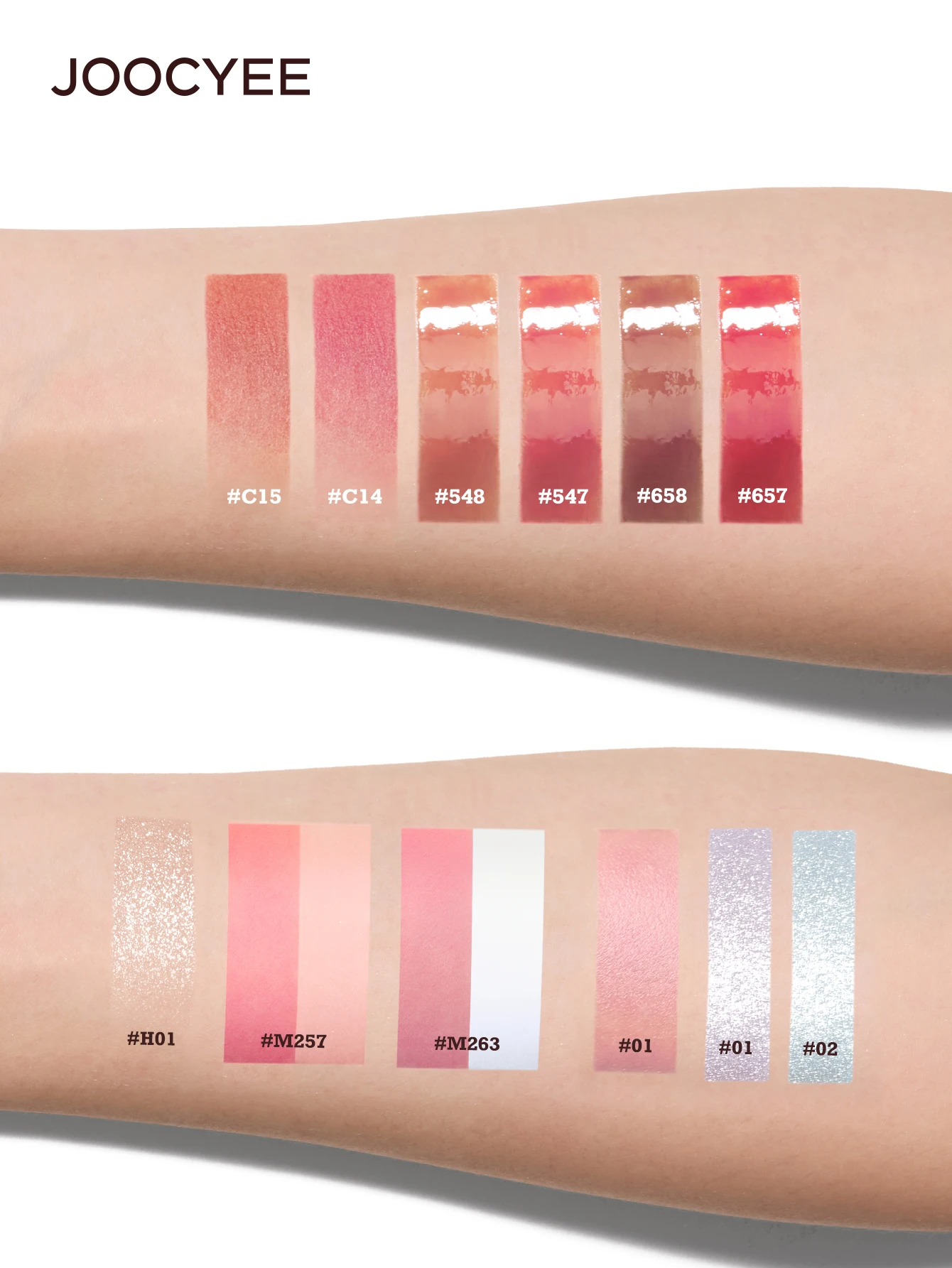 JOOCYEE BE A「KiDULT」CRYSTAL GLOSS & BLUSH & REDE LOSSY & HIGHLITHER & Multi-usages Crème & EYESHADOW