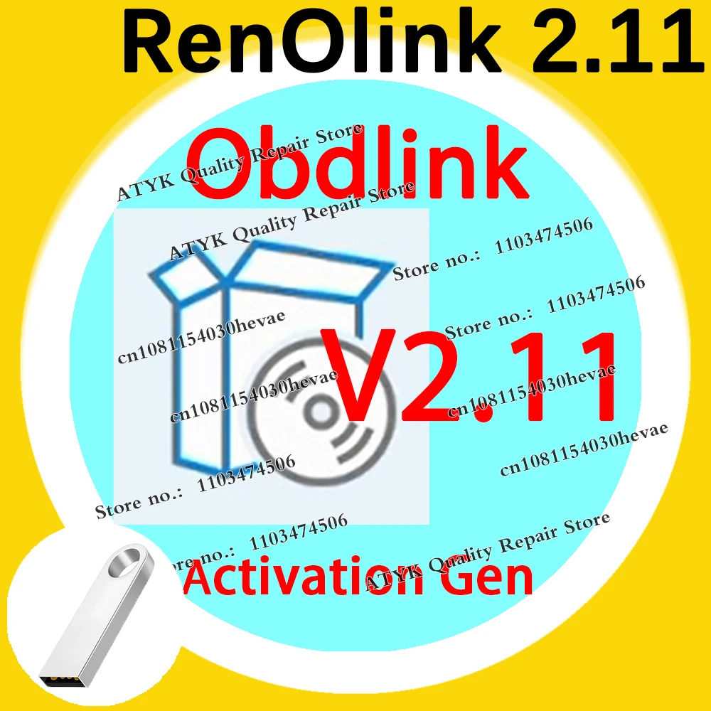 RenOLink 2,11 для Obdlink Renolink, диагностика программного обеспечения для автомобилей, инструмент для программирования чипов ЭБУ с активацией Gen, авторемонтная настройка