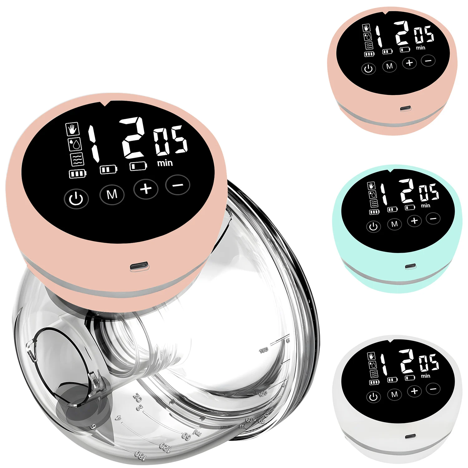Wearable Breast Pump Electric 3 Modes Smart USB Charge Milk Collectors Portable Breast Milk Pump Machine