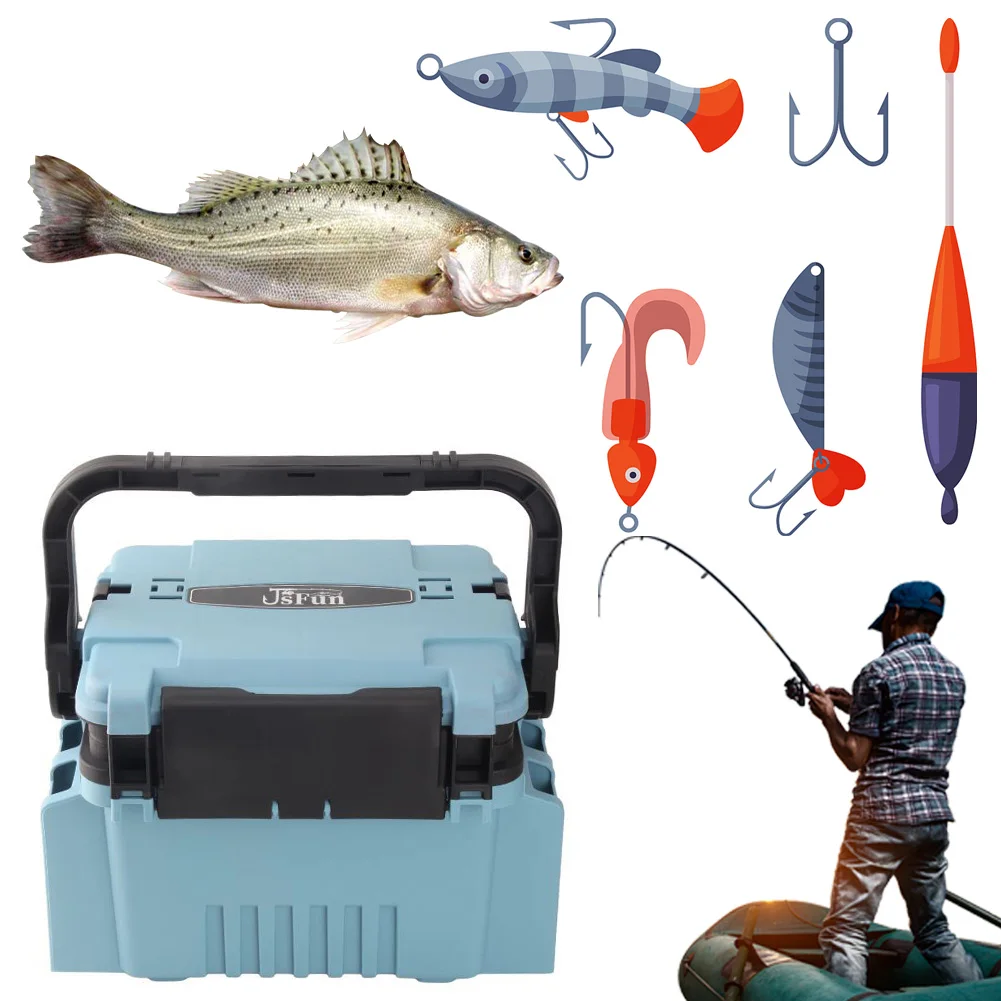 Large Fishing Box Organizer Multi-function Lure Live Fish Bucket Storage Box Fishing Accessories Tackle Box Outdoor Fishing Tool