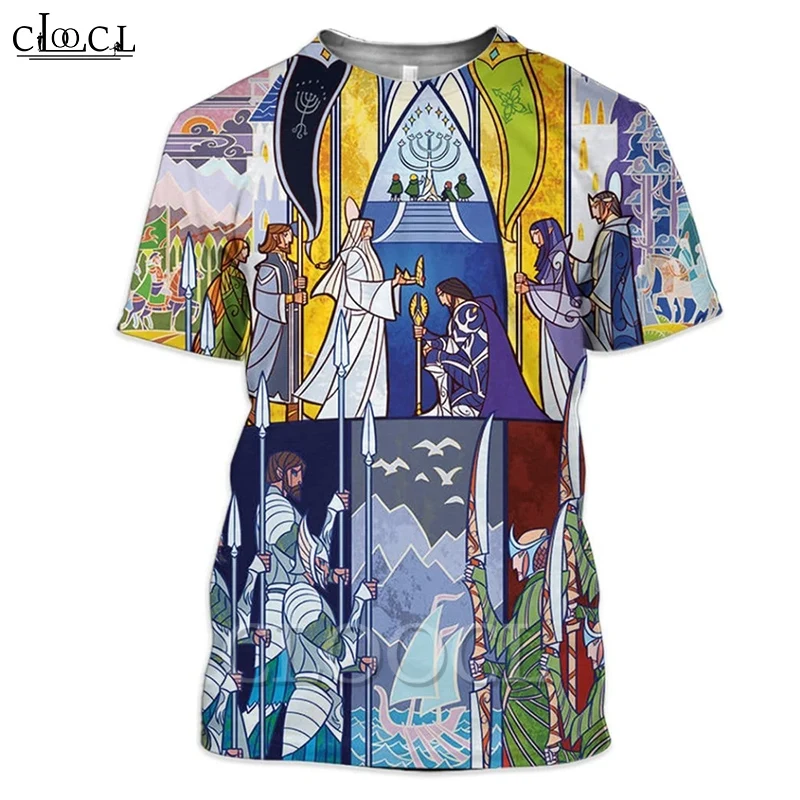 

CLOOCL Летняя мужская футболка с 3D принтом Lord of The Rings King Return Футболки Harajuku Повседневные футболки с короткими рукавами Футболка унисекс