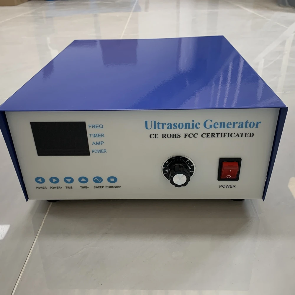 1200w Ultrasonic Power Supply 80kHz High Frequency Generator For Special High-precision Parts Cleaning