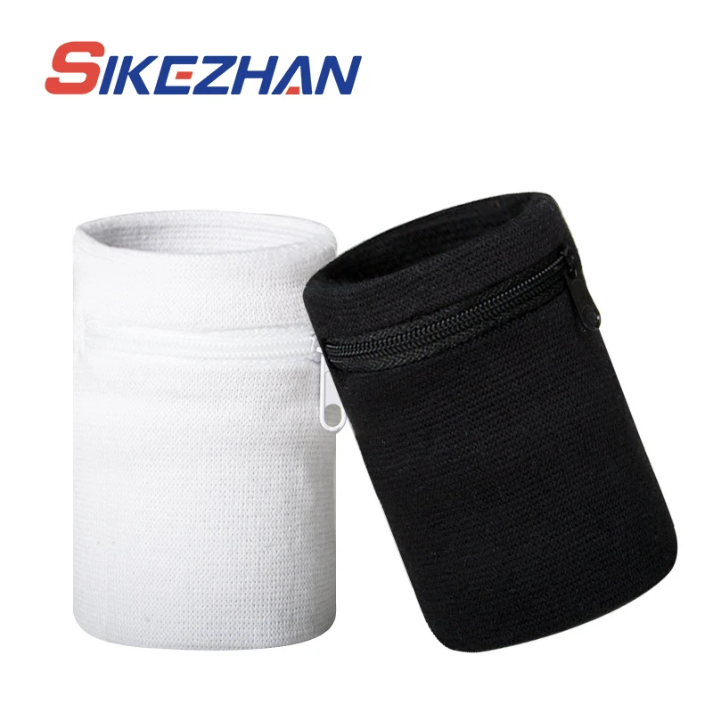 Authentic Basketball Running Sports Wipe Polyester Cotton Zipper Wrist Guard Sweat Absorbing and Wiping Wrist Guard Zero Wallet