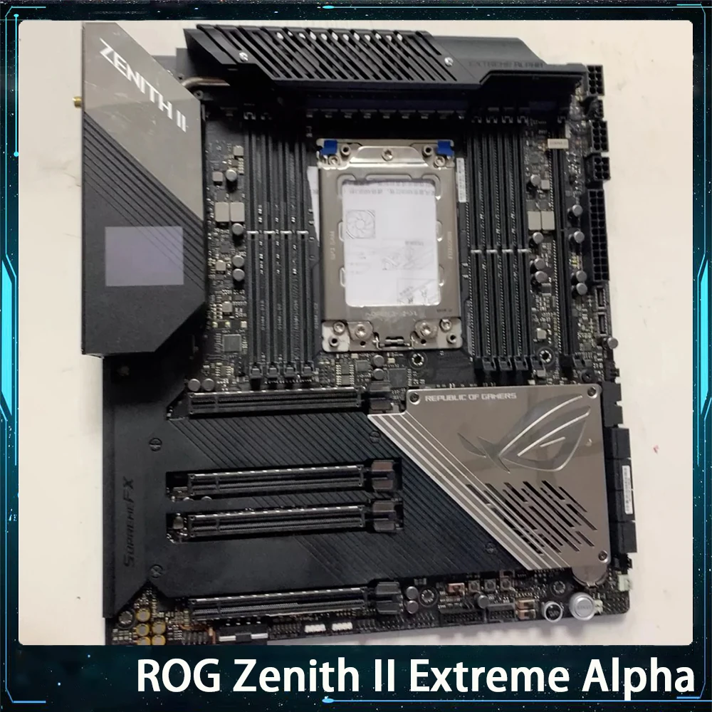 For ASUS ROG Zenith II Extreme Alpha TRX40 Socket sTRX4 DDR4 M.2 USB3.2 EATX GAMING Motherboard Works Perfectly Fast Ship