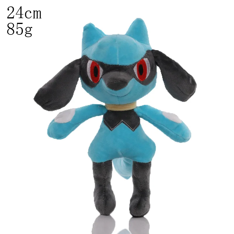 1 pz 24cm Pokemon Riolu peluche morbidi animali di peluche giocattoli bambola regali per bambini bambini