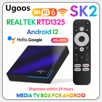Ugoos SK2 Android TV Box Google Certified Realtek RTD1325  Netflix 4K Google UHD streamer WiFi6 Dolby Atmos Audio Player TV BOX
