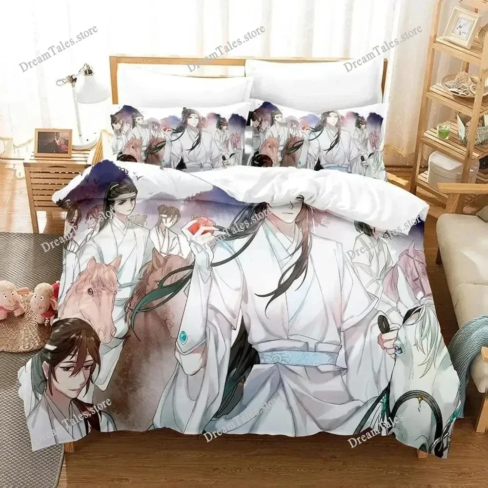 

New Mo Dao Zu Shi The Grandmaster of Demonic Cultivation Bedding Set Anime Set Adult Kid Bedroom Duvet Cover Sets Luxury Gift741