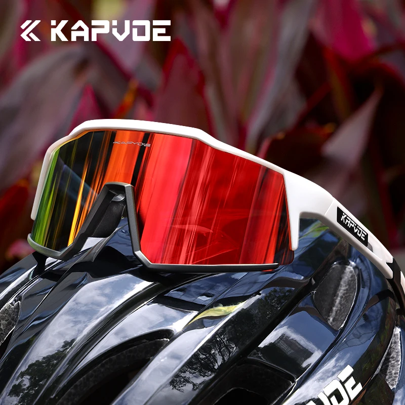 

KAPVOE Fashion Sports Glasses Outdoor Running Sunglasses Hiking Drive Bicycle Protective Glasses Men Women MTB Road Bike Glasses