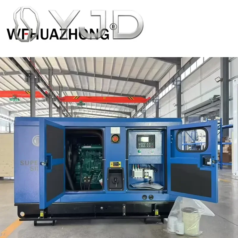 3 Phase Single Phase Power Plant Generator 16kw 20kw 30kw 50kw 60kw 80kw 100kw 150kw 200kw 400kw Silent Diesel Generators