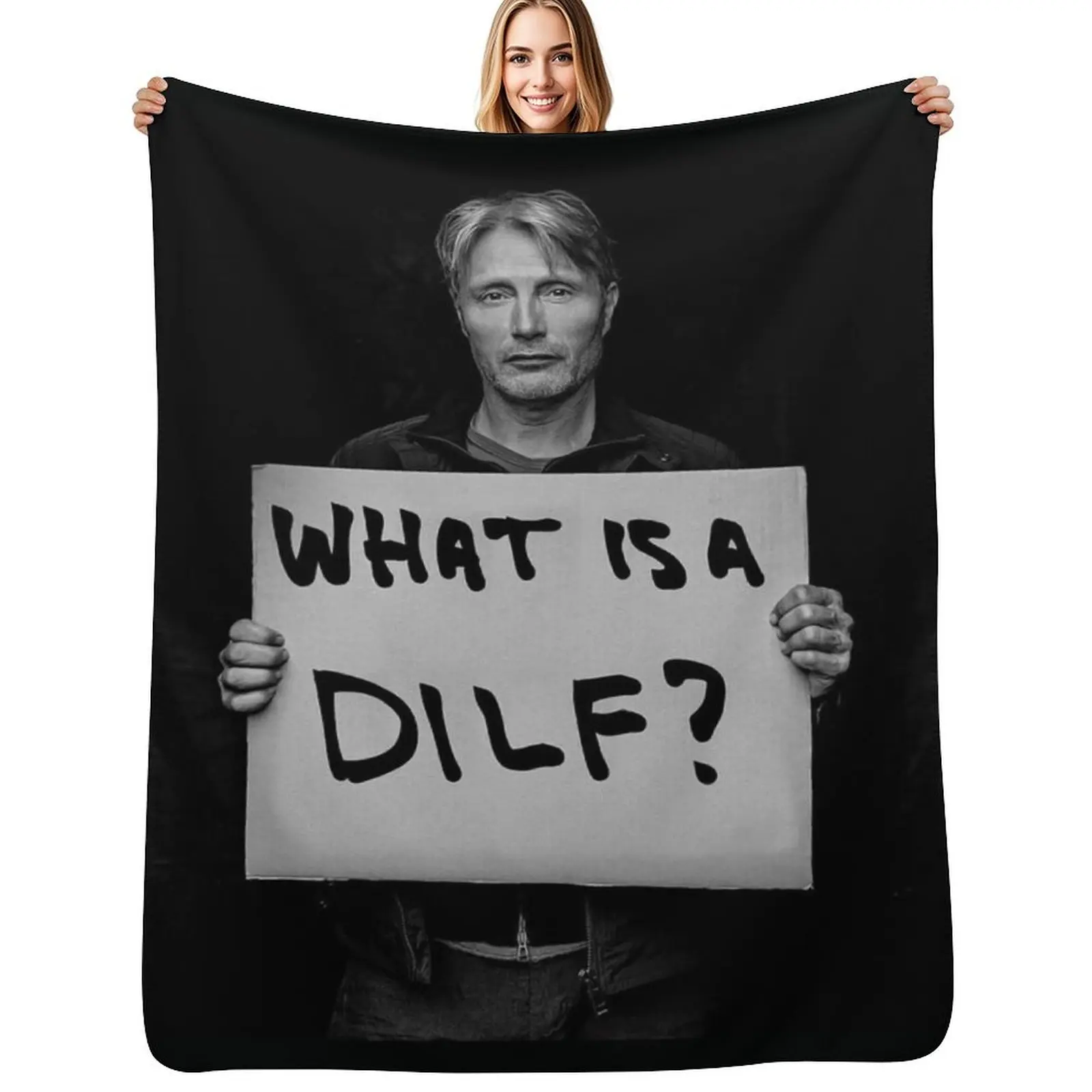 Mads Mikkelsen Throw Blanket anime christmas gifts Blankets Sofas Of Decoration wednesday Vintage Bed linens Blankets