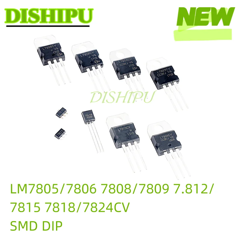 

10 PCs three tubes WenYa LM7805/7806 7808/7809 7.812/7815 7818/7824CV SMD DIP