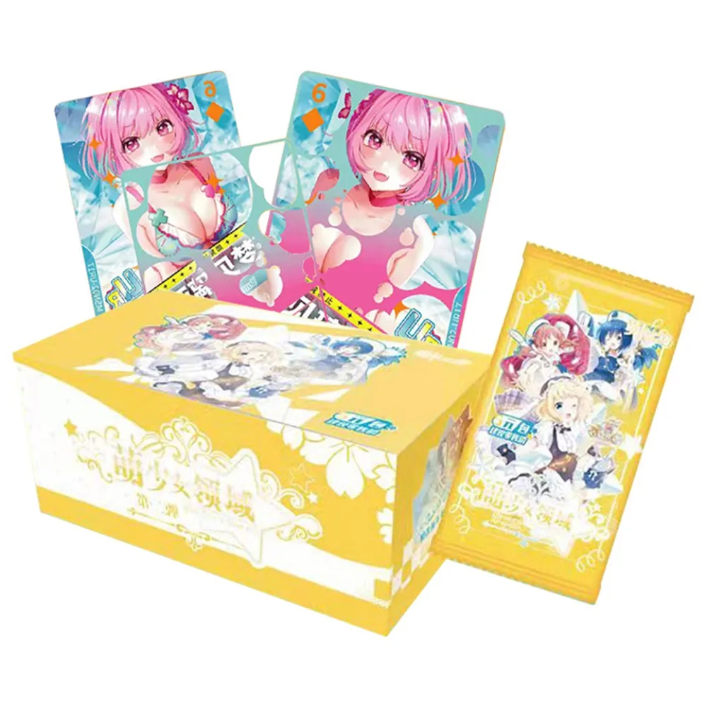 Cute Girl Field Collection Cards Goddess Story Series Peripherals Anime Game Characters High Rarity Exquisite Cards Kids Gifts