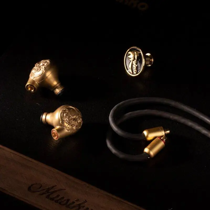 IKKO OH7 Vlaggenschip Nano Carbon Dynamische Grote Oprichting MMCX Afneembare HiFi Muziek Monitor Studio Audiofielen Oortelefoon Oordopjes