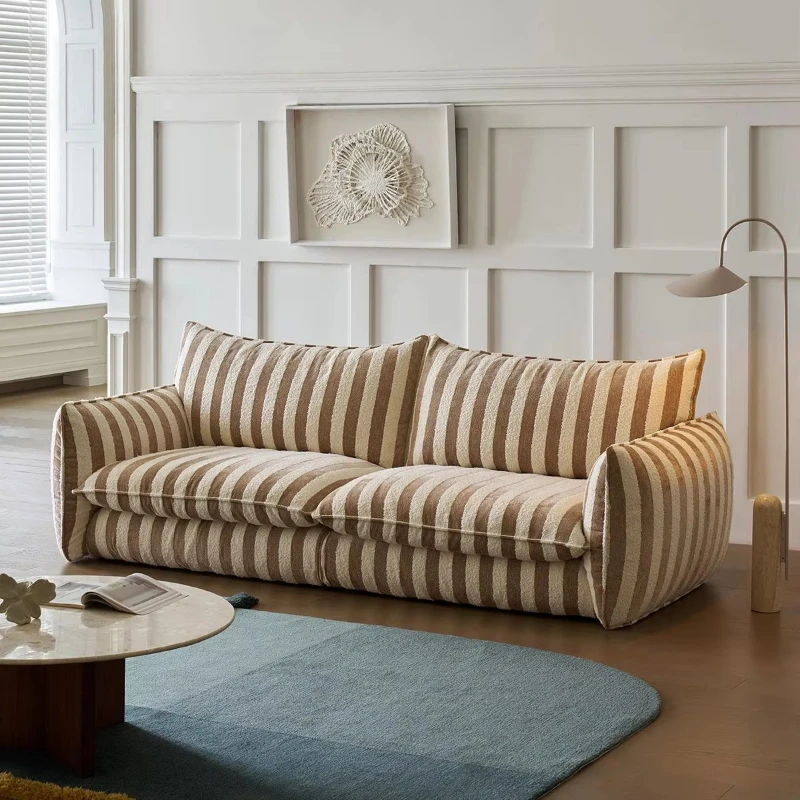 Design soft sofa, popular modern fabric sofa, high-end creative living room sofa