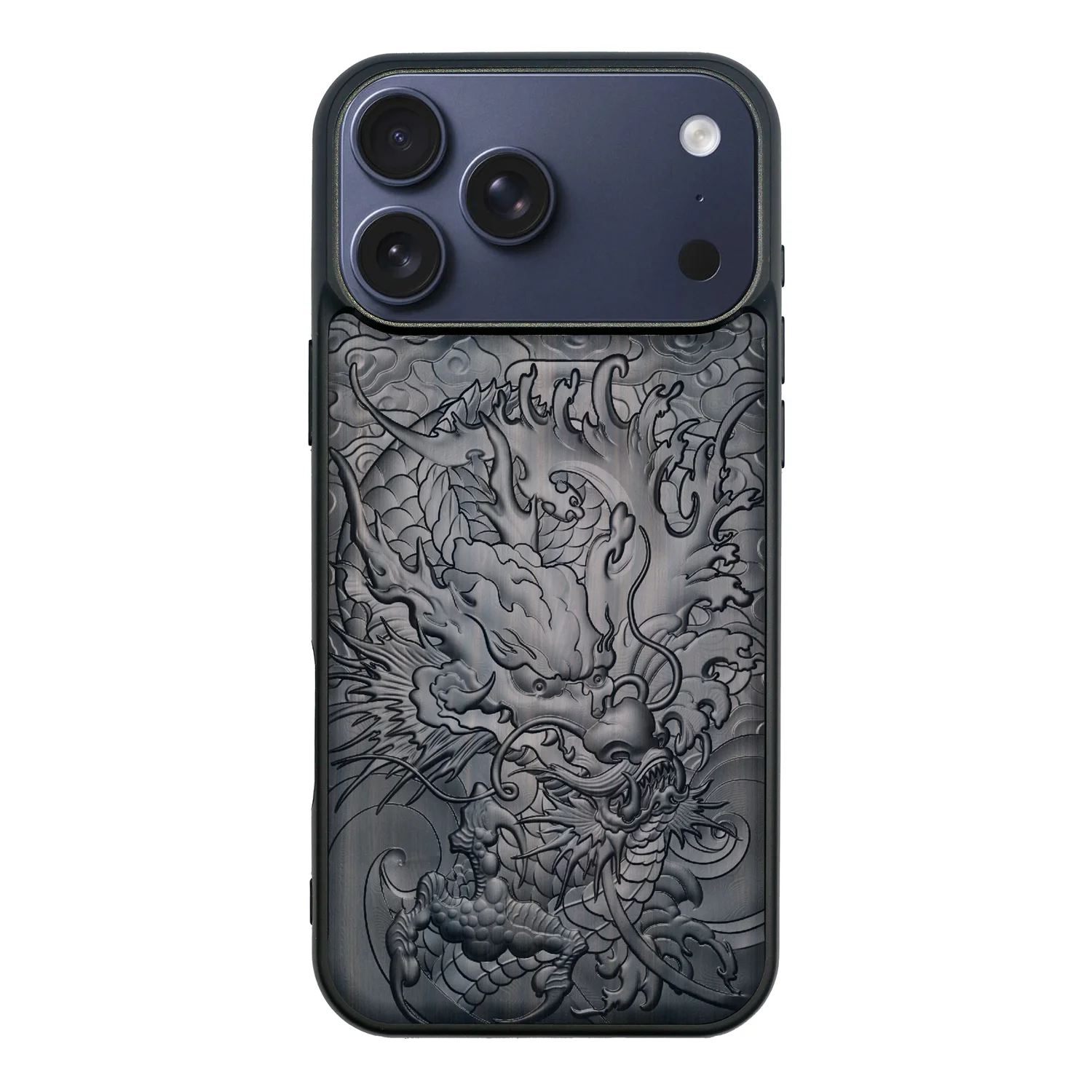 

3D Carved Natura Wood Phone Case For iPhone 17 Pro Max Ebony Wooden Coque Luxury Wood Phone Hard Cover For iPhone 17 Pro /Air
