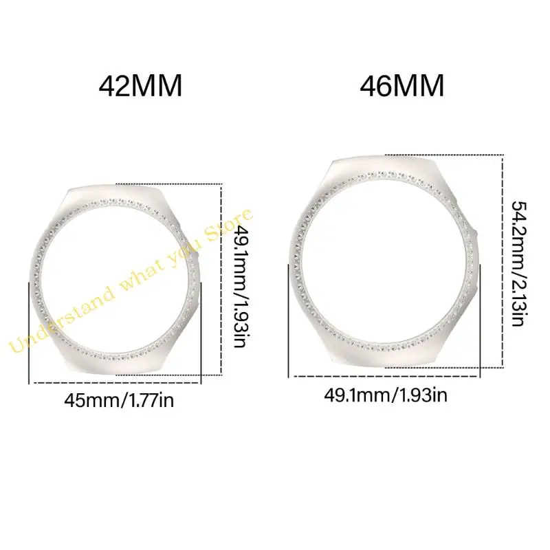 J60A Hard PC Case Smartwatch Bumper Cover Protections for Watch 5 42mm 46mm