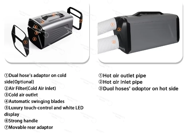 Best Selling Portable Air Conditioner KBKS 5200Btu Mobile Mini Aircon Tent Caravan Air Conditioner for Outdoor Camping BBQ