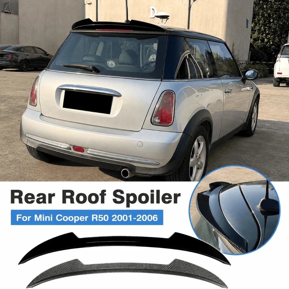 Rear Roof Spoiler For Mini Cooper R50 2001-2006 Small Top Wing Extension Exterior Styling Auto Body Kit Modification Accessories