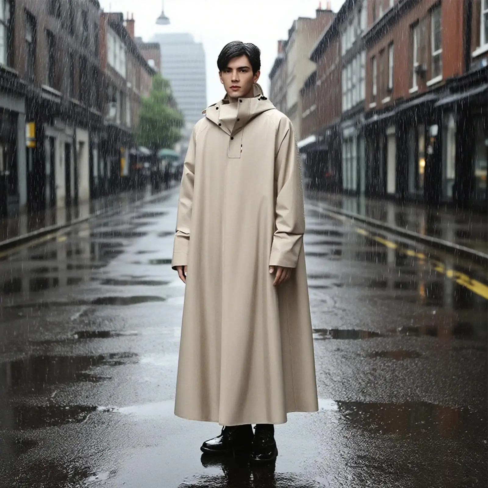 

Rain Poncho Motorcycle Riding Raincoat Breathable Long Rain Poncho For Scooter Hunting Hiking Camping Cycling Mountain Outdoor