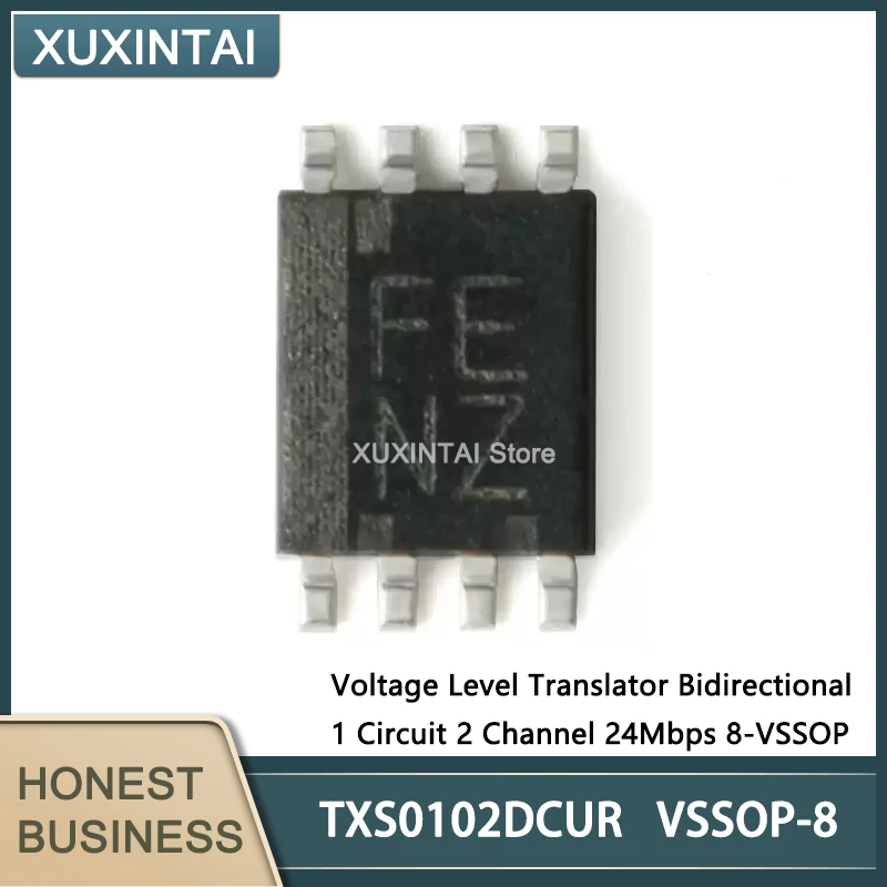 20 Teile/los Neue Original TXS0102DCUR TXS0102 Spannung Level Übersetzer Bidirektionale 1 Schaltung 2 Kanal 24Mbps 8-VSSOP