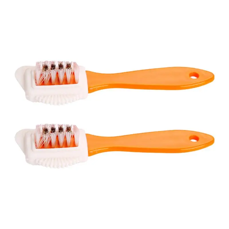 

Щетка для обуви 2 шт., мягкая щетина, блестящая Чистящая Щетка для ухода за обувью, твердая щетка, многофункциональная щетка для обуви