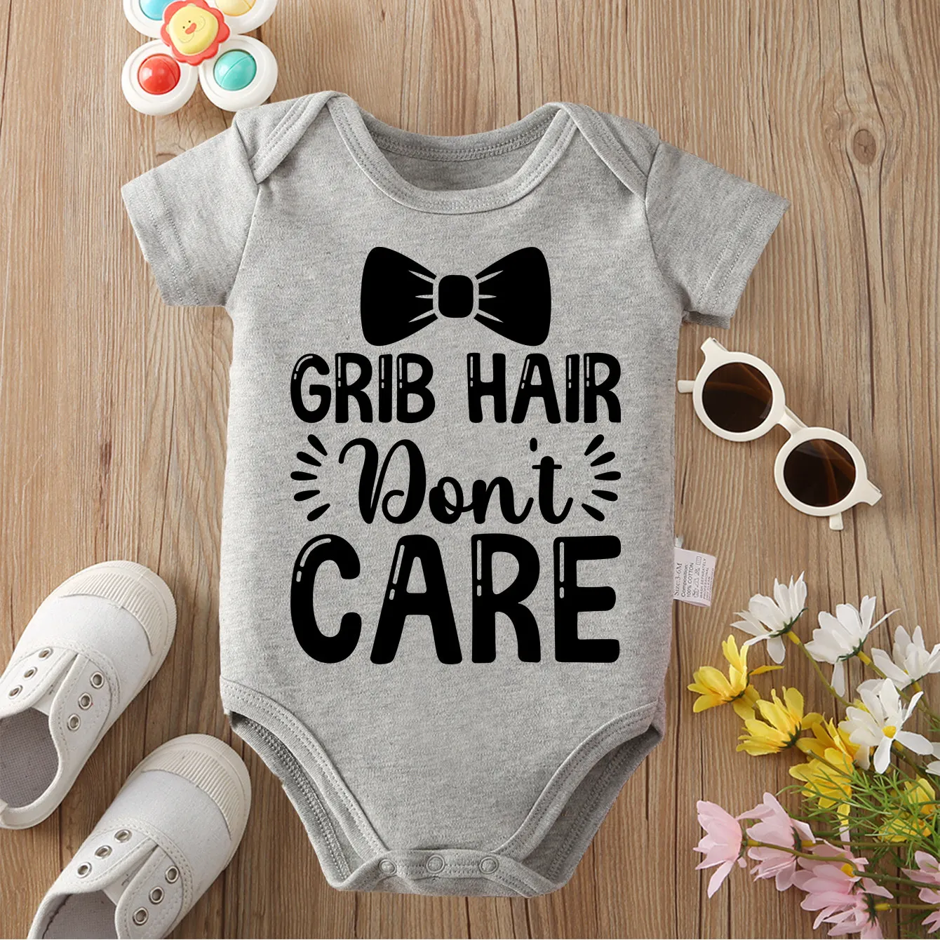 

Сделано с любовью, 100% хлопчатобумажная ткань, удобный комбинезон с изысканным принтом для ребенка, комбинезон для новорожденных от 0 до 12 месяцев