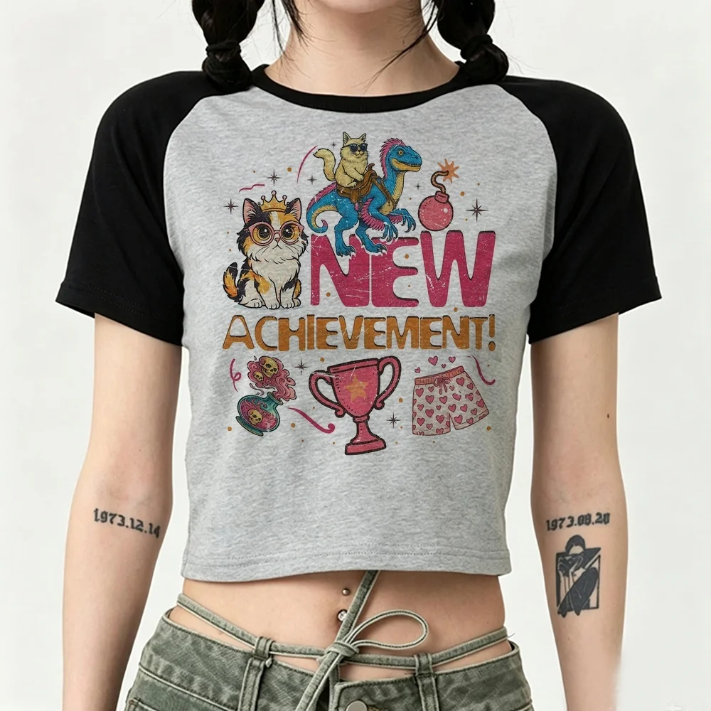 Dungeon Crawler Carl crop top ladies party harajuku clearance sales gothic t-shirt dollette alternative  party gothic kawaii