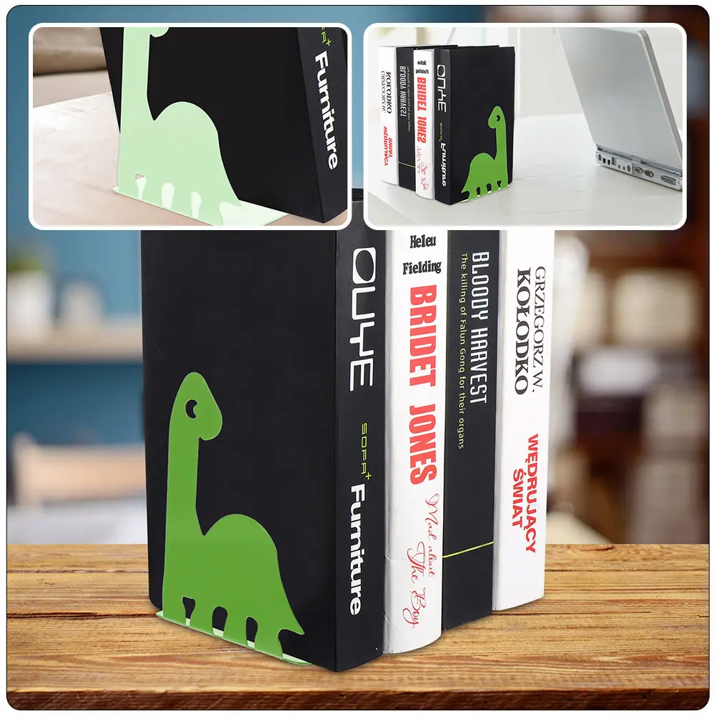 2-paia-di-fermalibri-premium-in-metallo-a-forma-di-dinosauro-supporto-robusto-per-libri-per-casa-ufficio-libreria-scrivania-decorazione