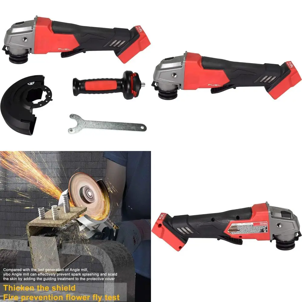 مطحنة زاوية لاسلكية 18 فولت 4.5/5 بوصة أداة تبديل مجداف للطحن والتلميع شديدة التحمل #1