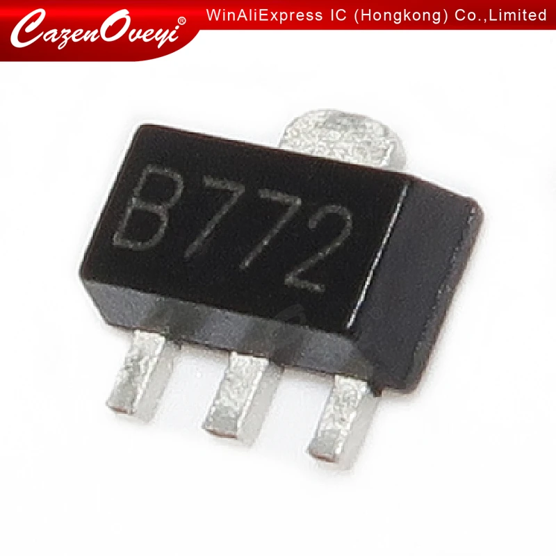 20pcs/lot B772 SOT89 2SB772 SOT-89 3A/30V 772 SOT SMD transistor In Stock