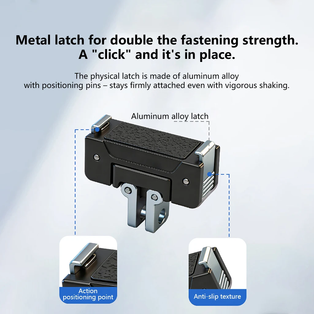 BGNing Magnetischer Adapter-Halter für DJI Osmo Action 5Pro 4 3 6 Faltbare Schnellwechsel-Halterung Kamera-Stativ-Adapter-Halterung – Detail 5