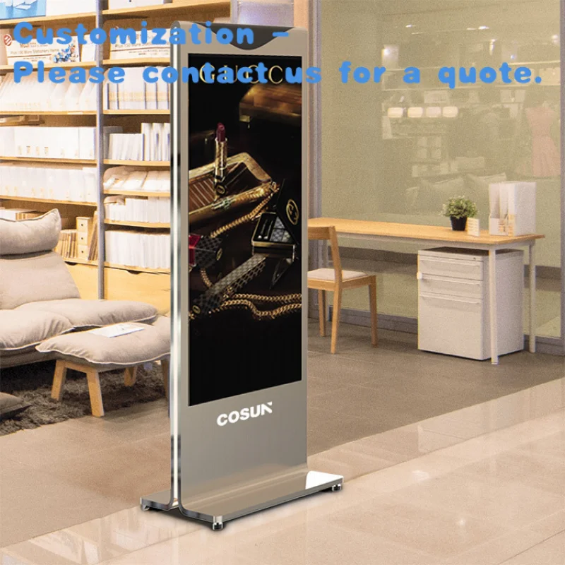 

custom.Shopping Mall Advertising Price Display Stand Advertising Stand Monitor Shop Indoor Advertising Equipments