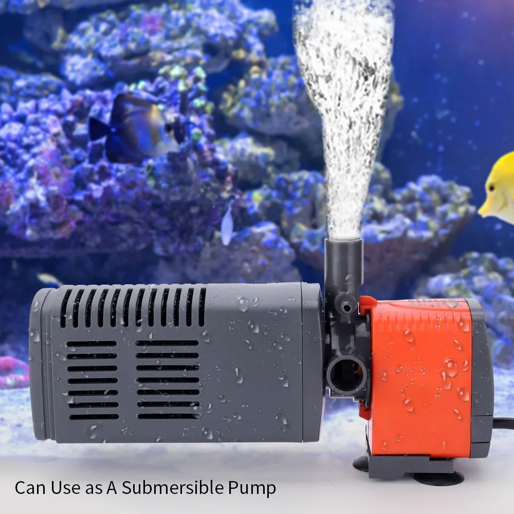 3 In 1 Aquarium Filter Fish Tank Filter Submersible For aquarium Multifunction Pump Air Oxygen Increase Aquarium Internal Filter