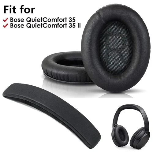 Imagen 2 del producto Almohadillas de repuesto para auriculares Bose QuietComfort QC 2 15 25 35 QC35 QC2 QC15 QC25 AE2 AE2i AE2w