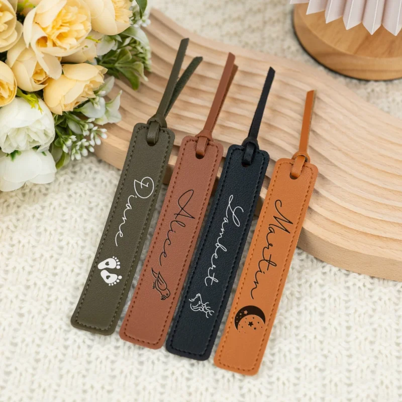 Personalised Leather Bookmark with Name Customisation, Gift for Readers, Back-to-School Gift, Birthday Gift