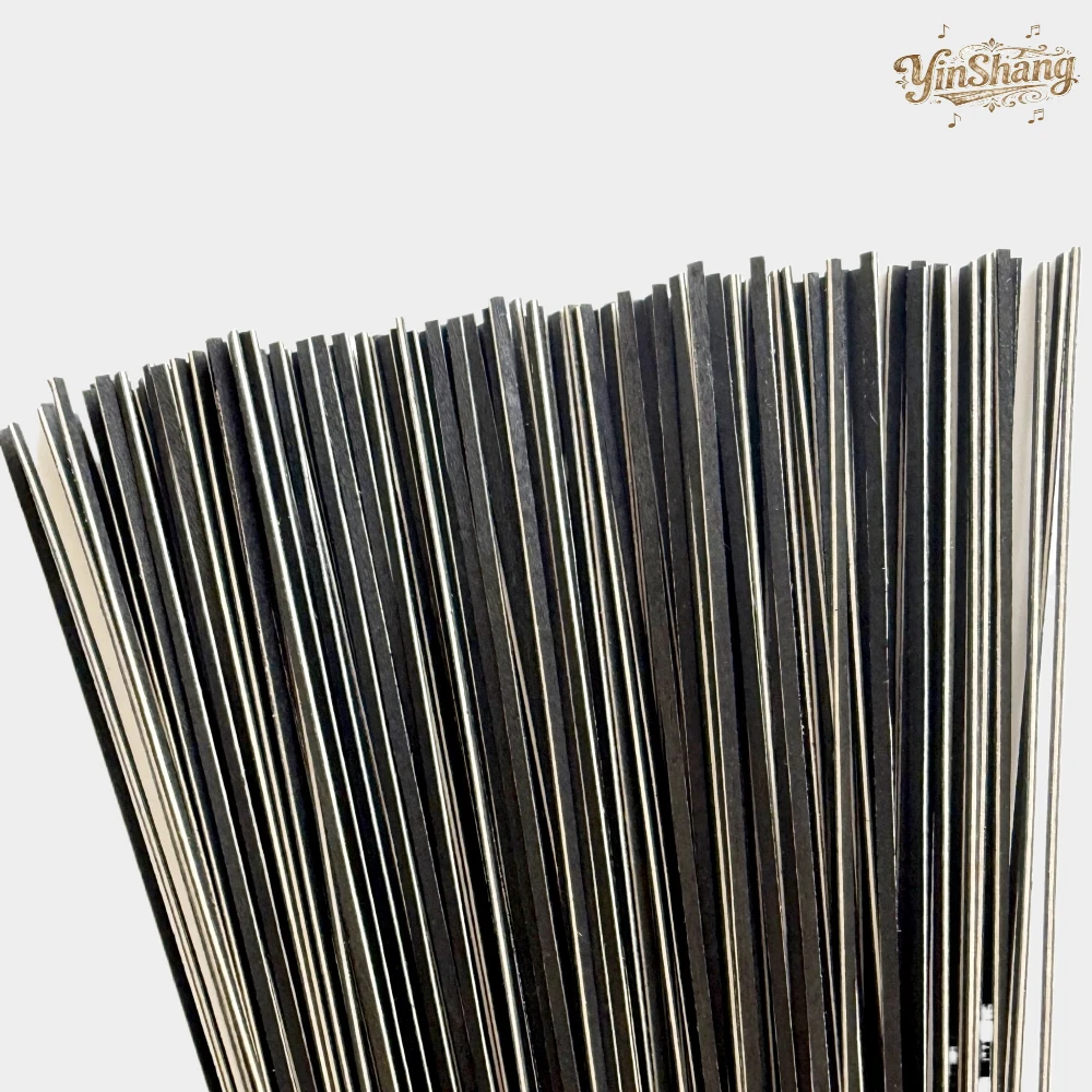 

50/100pcs Maple Wood Violin Purfling Strips 1.3/1.8mm White Black Inlay Bars for Viola Cello Repair Luthier Tools