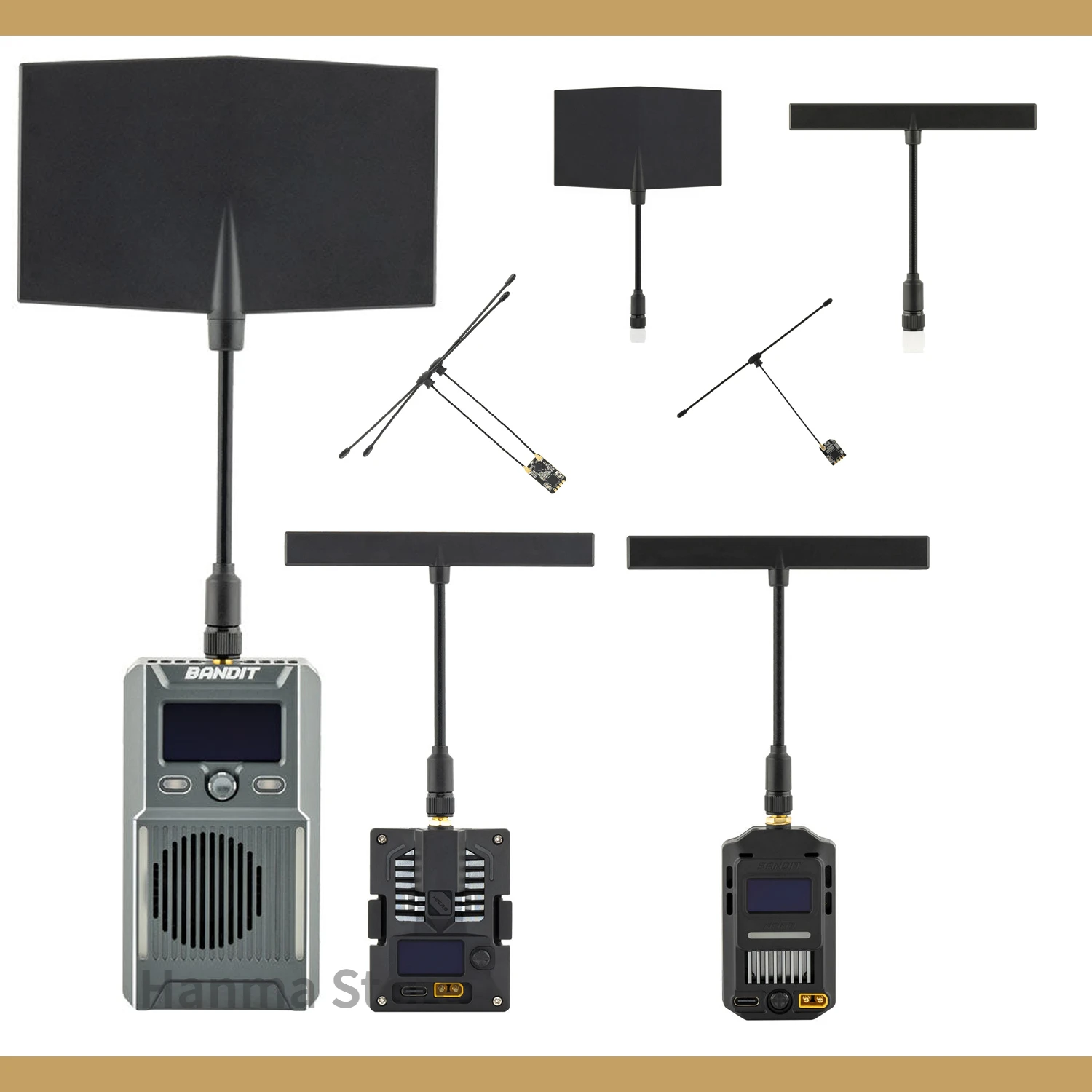 Radiomaster Bandit 915mHZ ExpressLRS /Micro/Nano ExpressLRS RF Module BR1/BR3Receiver Bandit 915 MHz Moxon/T Atenna SMA