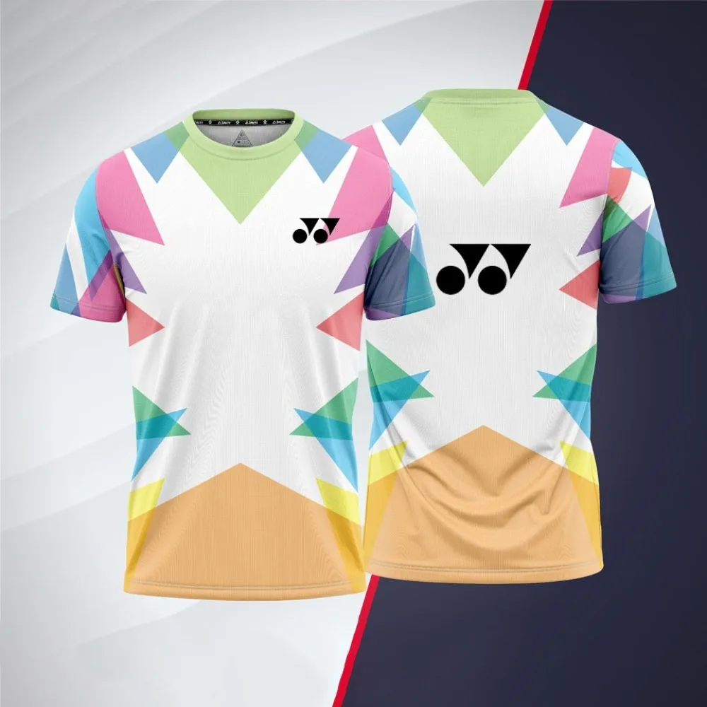 배드민턴 패턴 남성 반팔 티셔츠 이미지