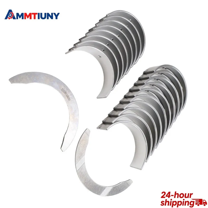 

20PCS Crankshaft Main & Connecting Rod Bearings & Trust Washer Set 21020-25120 23060-2G411 for G4KJ Hyundai Kia 2.0L 2.4L