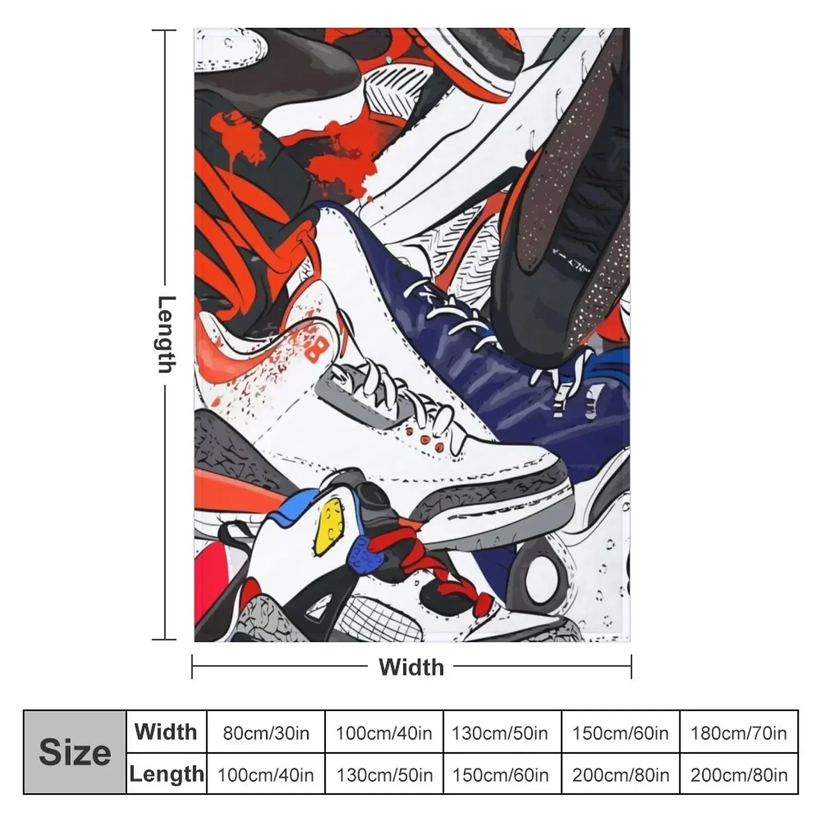 sneaker Throw Blanket Quilt Summer Decorative Sofas manga Blankets