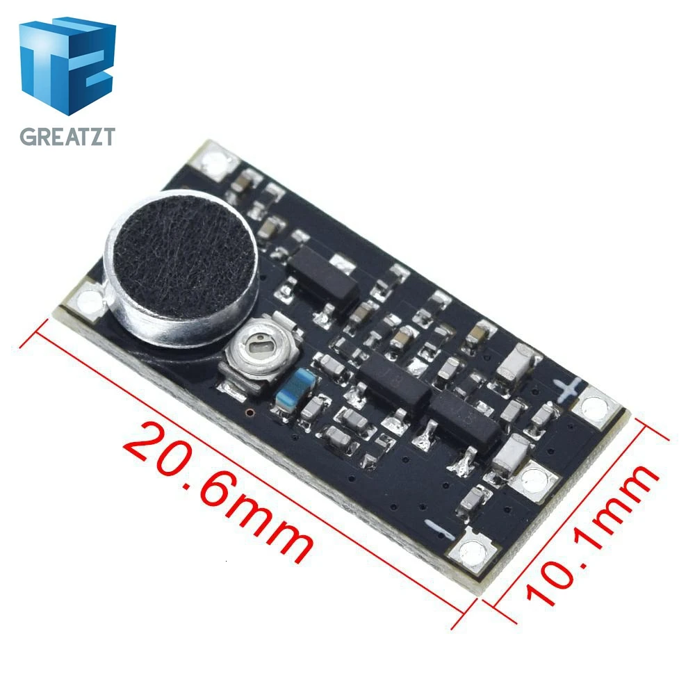 GREATZT 88-115MHz FM Wireless Microphone Surveillance Transmitter Module Board For Arduino
