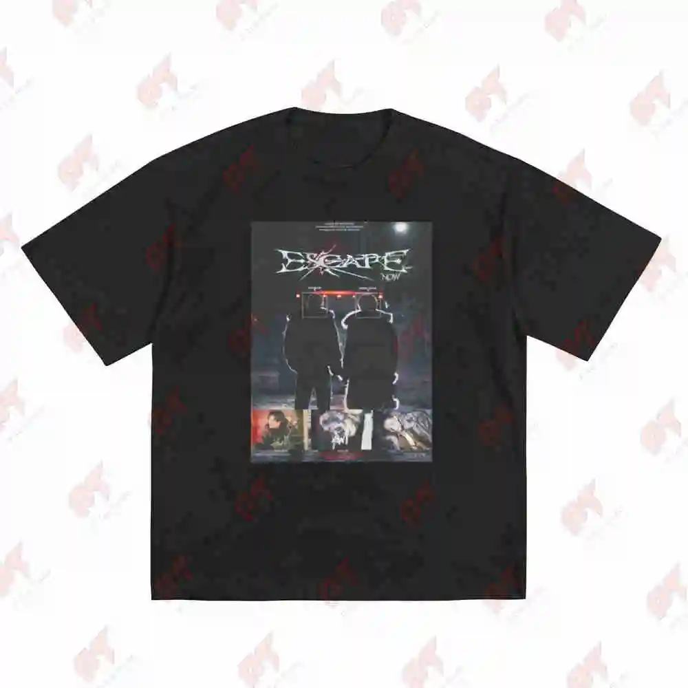 Stray Dominate Mixtape Bangchan And Hyunjin Escape Short Sleeve Tee 100% Cotton T-Shirt