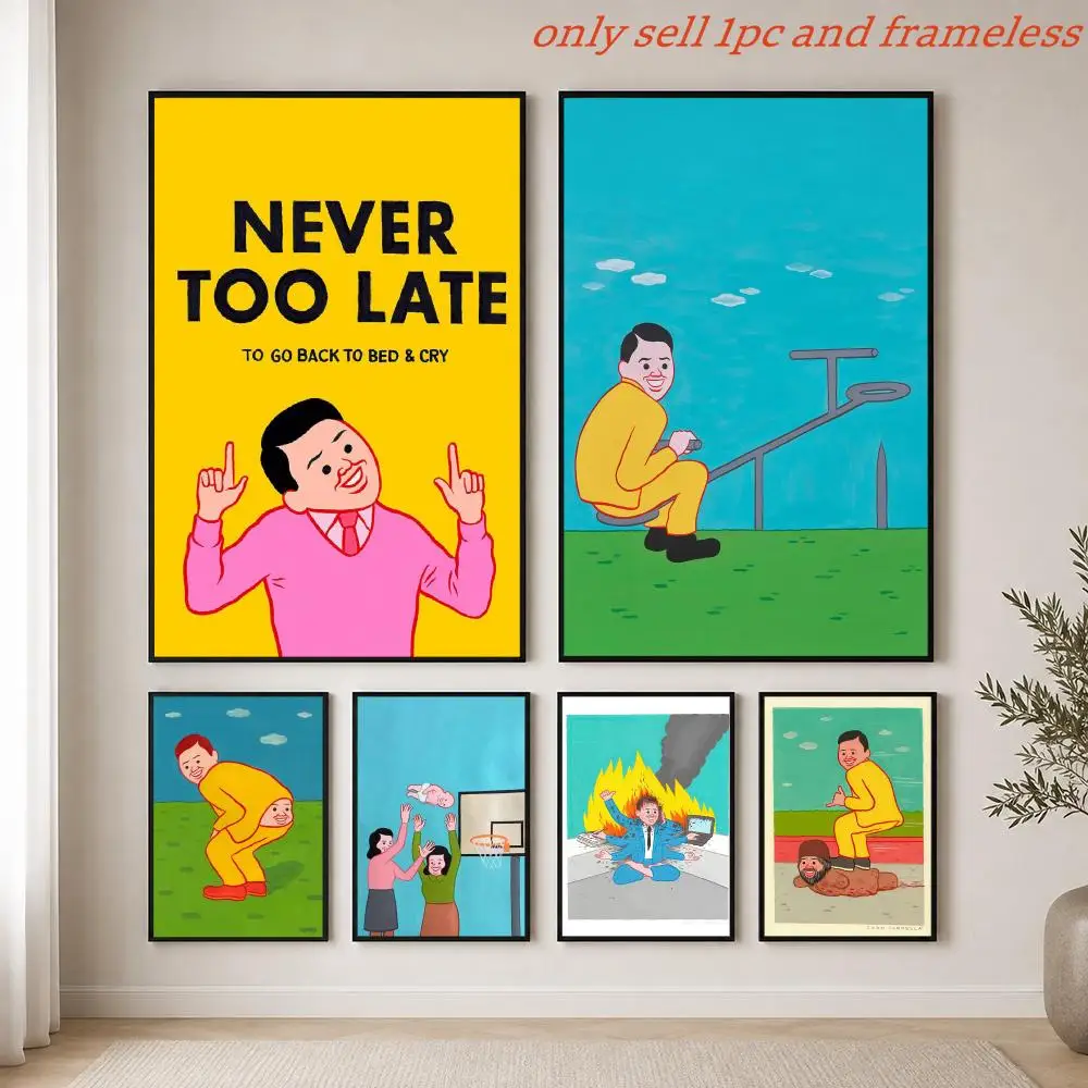 Art J-Joan CornellaS Funny Poster HD Hot Theme Singer/OST/Movie/Anime-Waterproof Self-Stick Home Decor