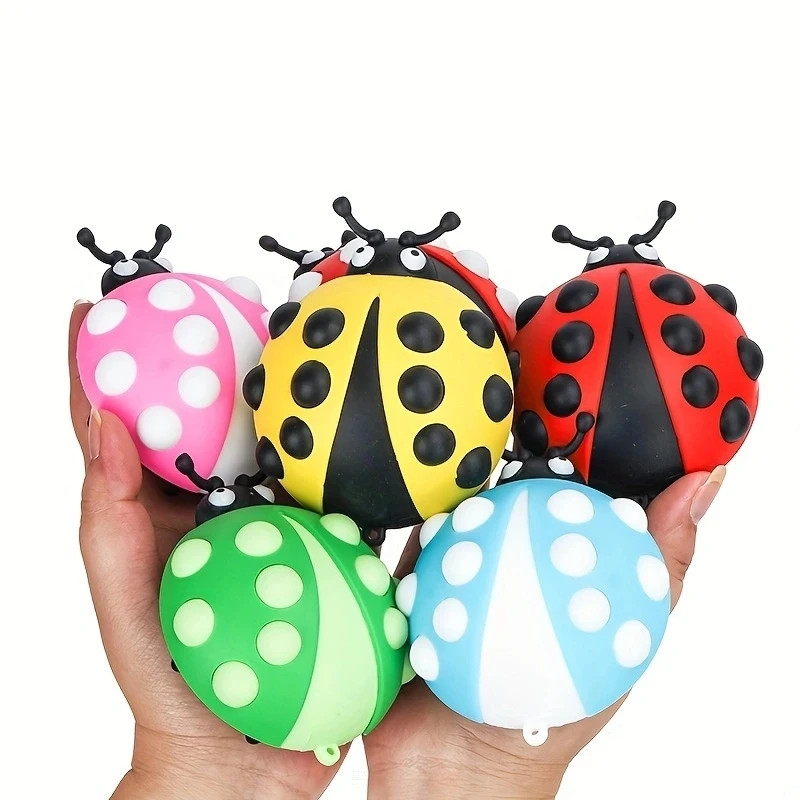 3D ladybug decompression toy, pressure bubble decompression ball, pinch ball decompression toy