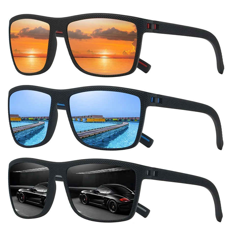 3er-Set Modische Vintage-Sonnenbrillen mit Karomuster für Herren und Damen, Angeln, Autofahren, Luxus-Marken-Designer-Sonnenbrillen
