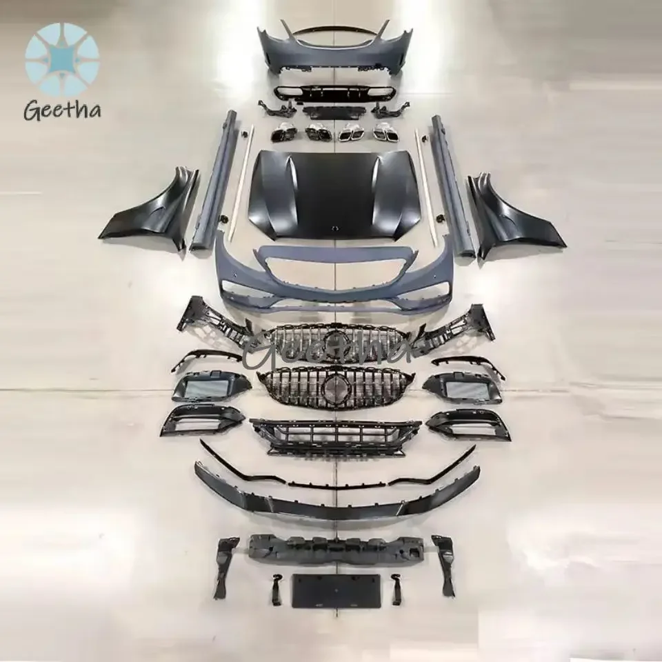 

Car Body Kit for Mercedes-benz C-class W205 2015-2018 to 2019 Amg Include Front and Rear Bumper With Grille,side Skirts,hood