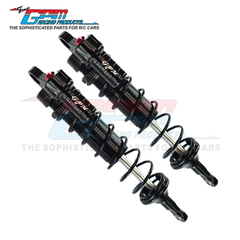 GPM Aluminum 6061-T6 Rear L-Shape Piggy Back Adjustable For TRAXXAS 1/8 Sledge Monster Truck