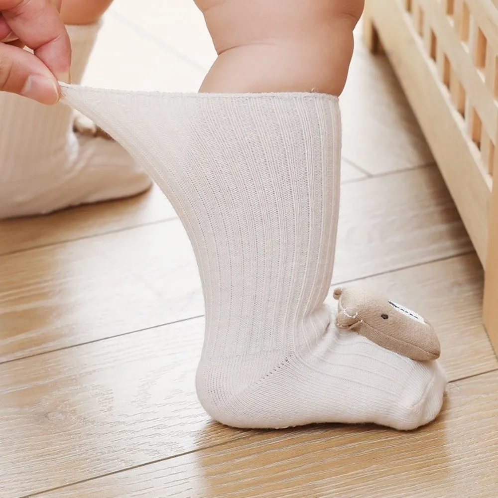 Breathable 0~3 Years Old Socks Anti-Slip Sole Cartoon Animal Infant Socks Floor Socks Toddler