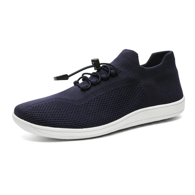 Atmungsaktive Barfußschuhe mit breiter Zehenpartie für Herren aus Mesh, flache Sneaker mit weicher Sohle_voghion.com